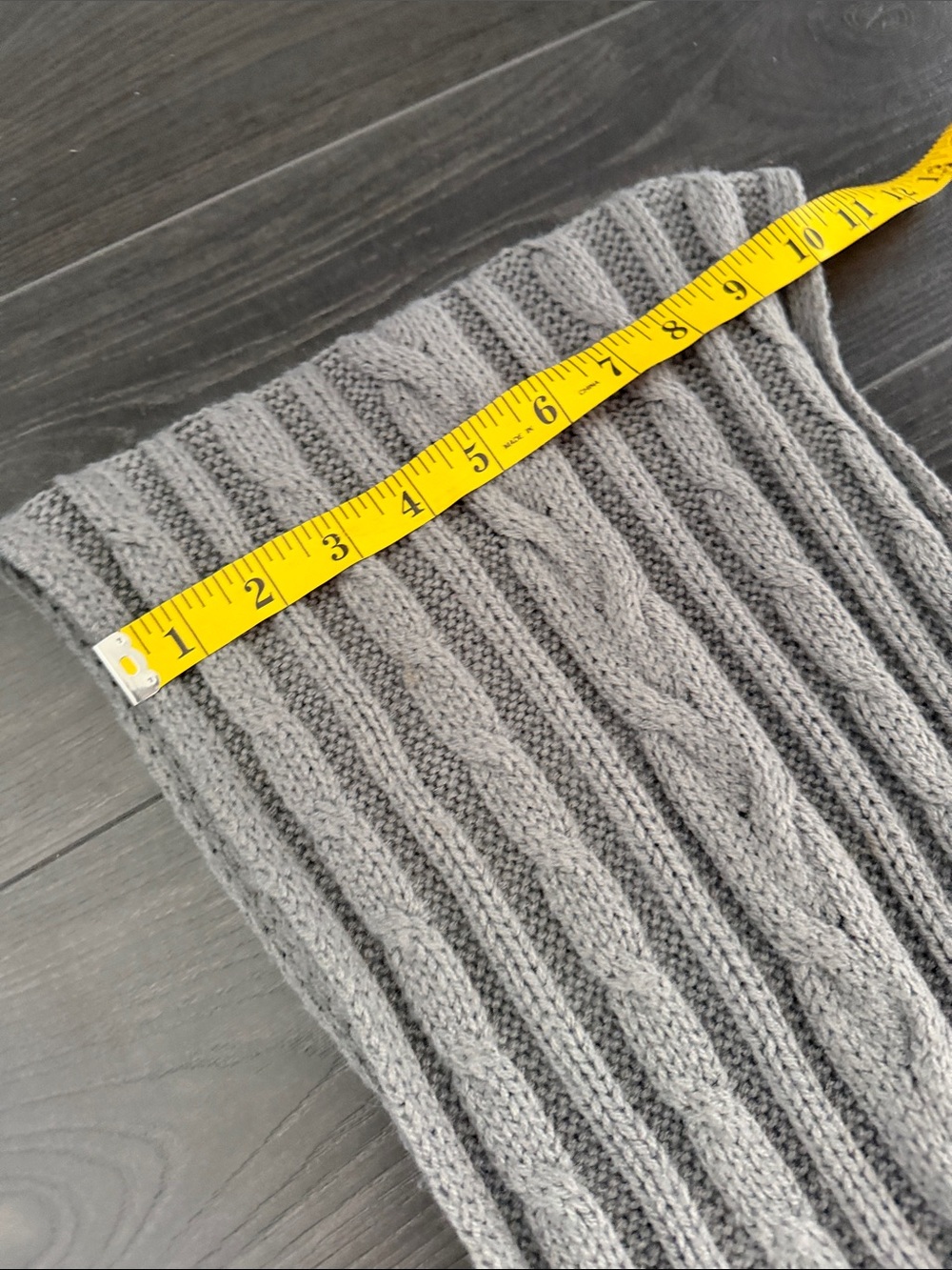 Gray Knit Infinity Scarf - Picture 4 of 5